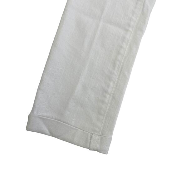 Adriano Goldschmied White Denim Skinny Ankle Maternity Jean Womens 27 AS IS - Picture 2 of 9